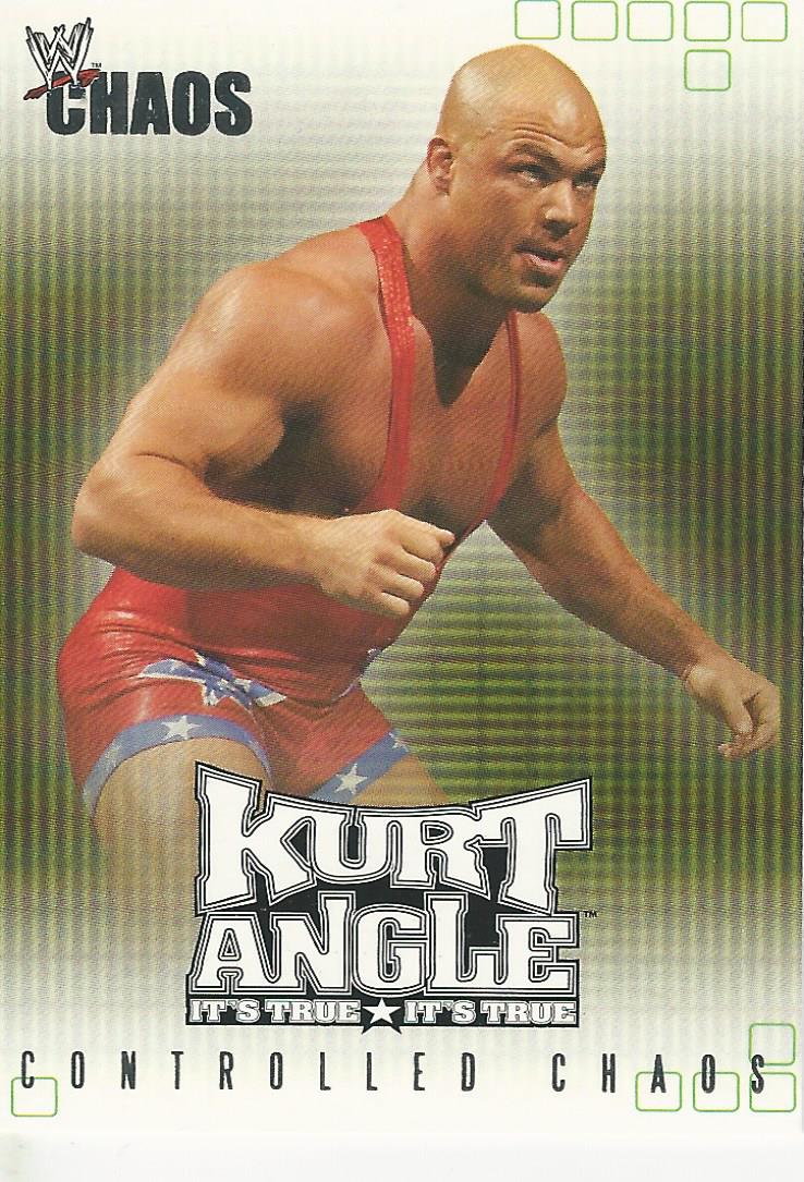 WWE Fleer Chaos 2004 Kurt Angle CC 4 of 15 trading card PW Catalog