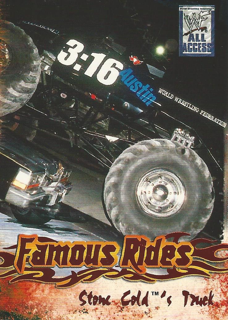 WWF Fleer All Access 2002 Famous Rides FR 2 of 12 trading card PW Catalog