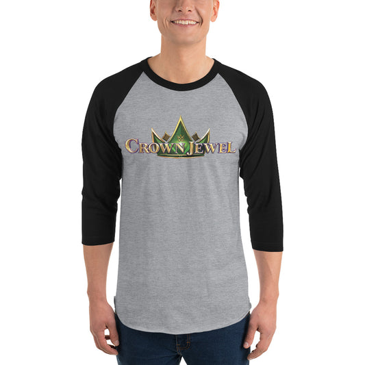 Crown Jewel Logo 3/4 Sleeve Raglan T-Shirt