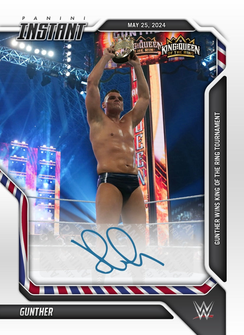 Gunther – Gunther Wins King of the Ring Tournament trading card PW Catalog