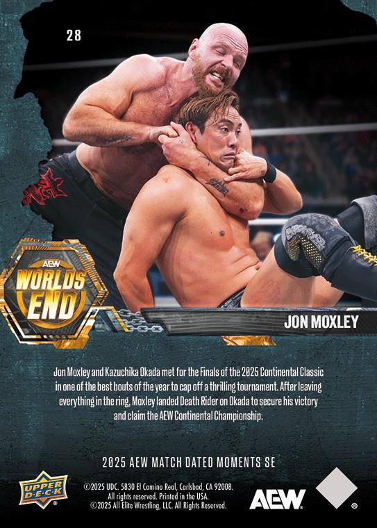JON Moxley – JON Moxley Secures Impressive Victory Over Kazuchika Okada to Win the 2025 Continental Classic