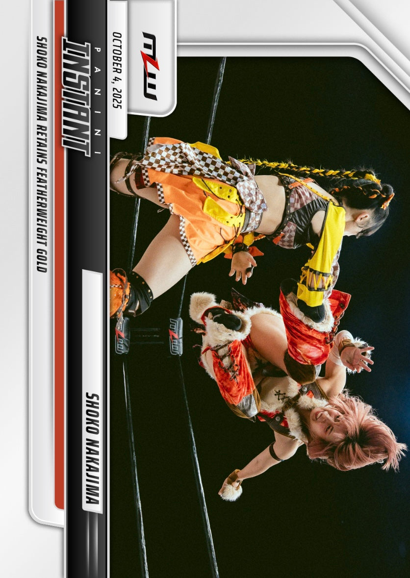 Shoko Nakajima – Shoko Nakajima Retains Featherweight Gold trading card PW Catalog