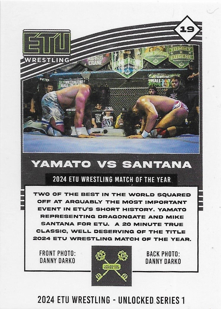 2024 ETU Wrestling Match of the Year – Yamato vs Santana trading card PW Catalog