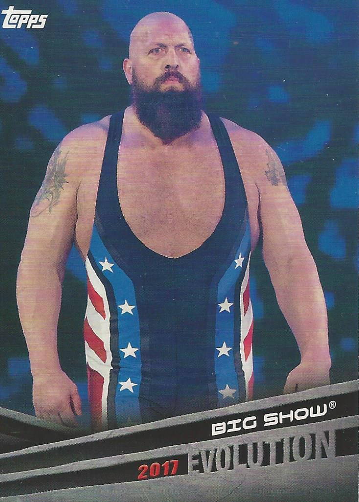 WWE Topps 2018 Big Show E3 trading card PW Catalog