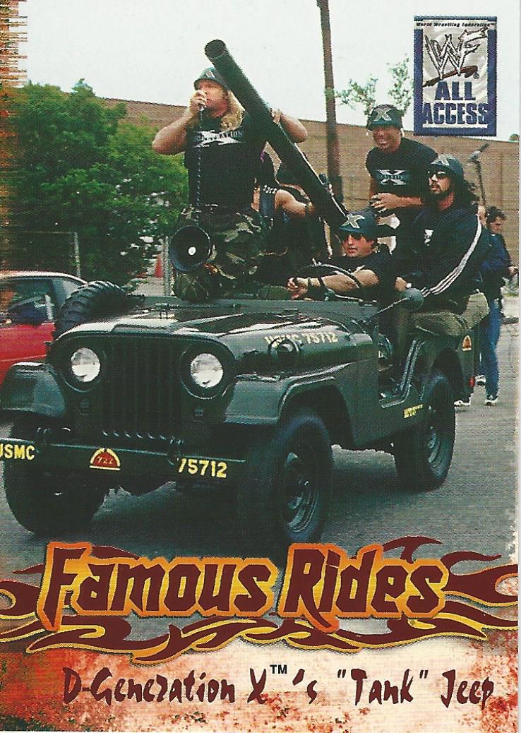 WWF Fleer All Access 2002 Famous Rides FR 4 of 12 trading card PW Catalog