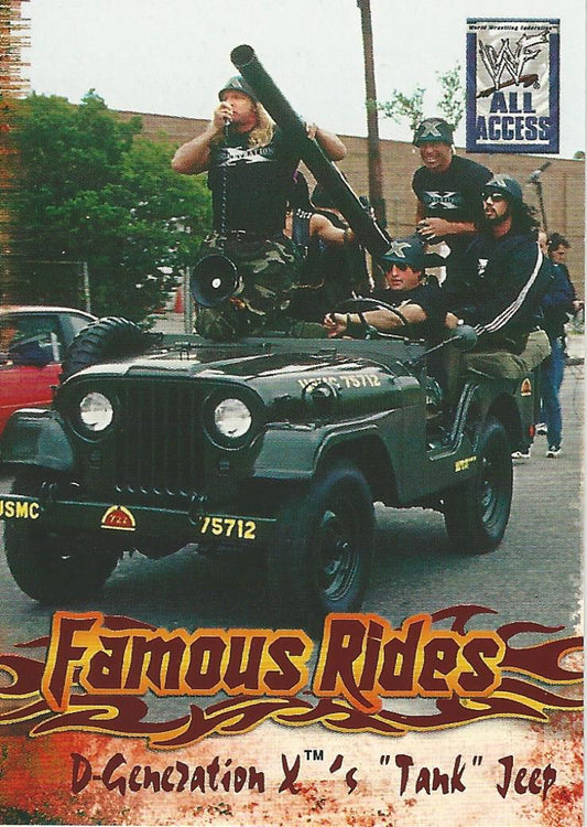 WWF Fleer All Access 2002 Famous Rides FR 4 of 12 trading card PW Catalog
