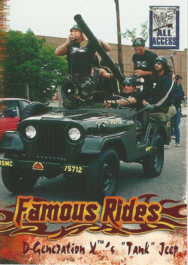WWF Fleer All Access 2002 Famous Rides FR 4 of 12 trading card PW Catalog