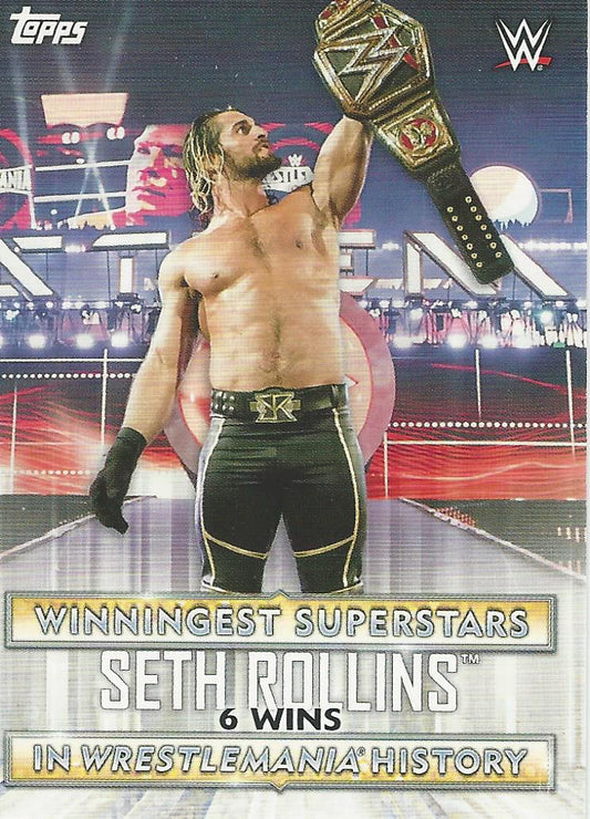 WWE Topps Road to Wrestlemania 2020 Seth Rollins WS-3 trading card PW Catalog