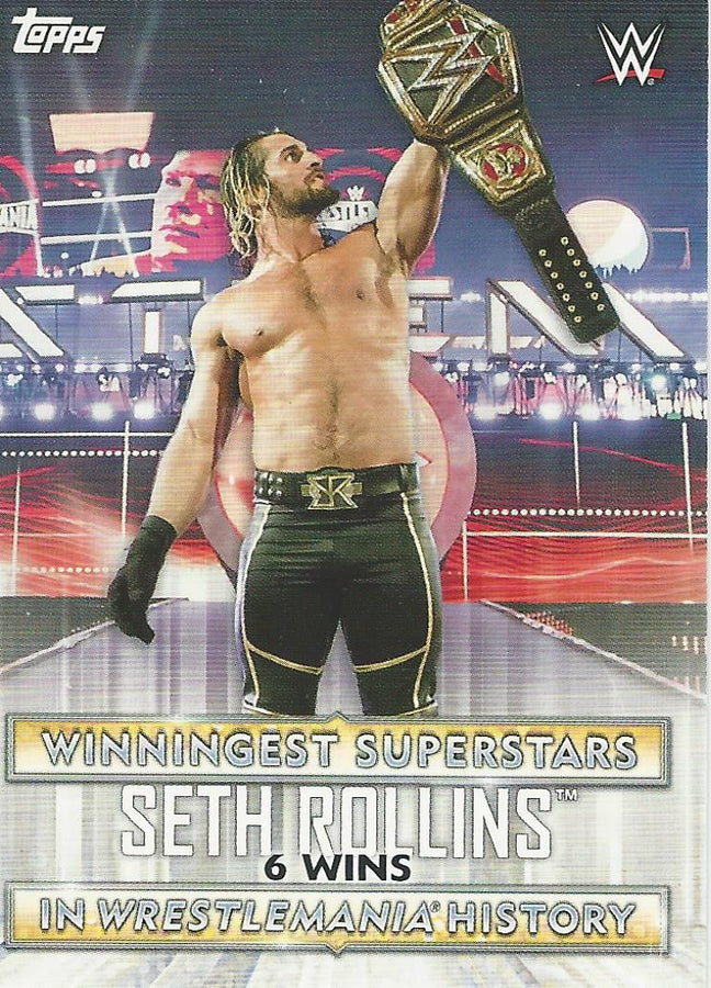 WWE Topps Road to Wrestlemania 2020 Seth Rollins WS-3 trading card PW Catalog