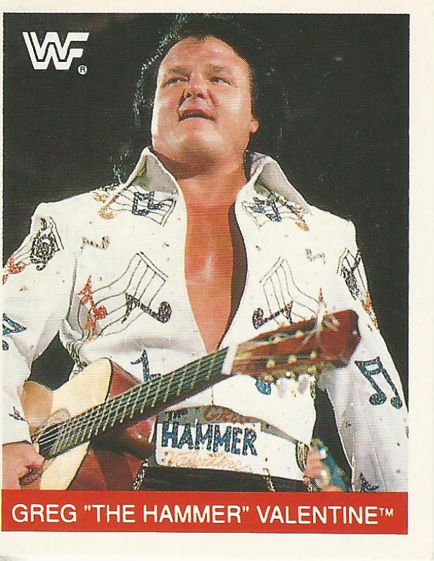 WWF Merlin Sticker Collection 1990 Greg Valentine #103