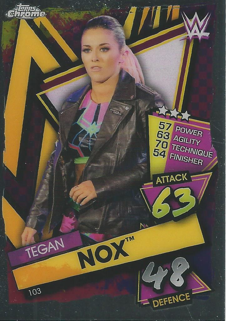 WWE Topps Slam Attax Chrome 2021 Tegan Nox #103