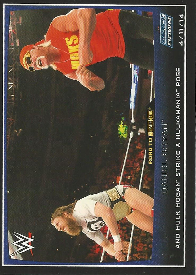 WWE Topps Road to WrestleMania 2015 Hulk Hogan and Daniel Bryan #3