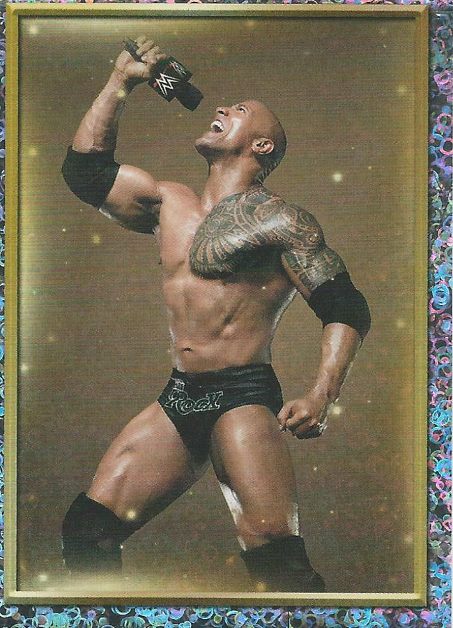 WWE Topps 2018 Stickers The Rock Foil #103