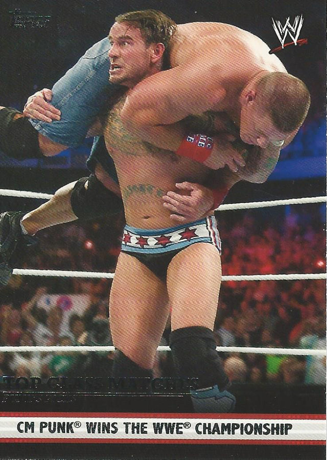 WWE Topps 2012 CM Punk 6 of 10 trading card PW Catalog