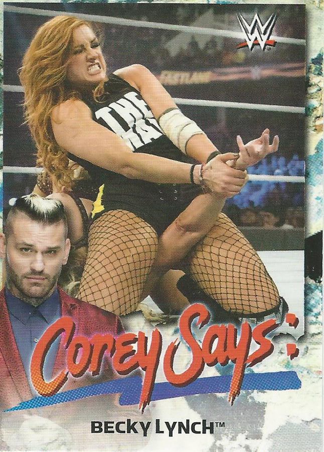 WWE Topps Smackdown 2019 Becky Lynch CG-3 trading card PW Catalog