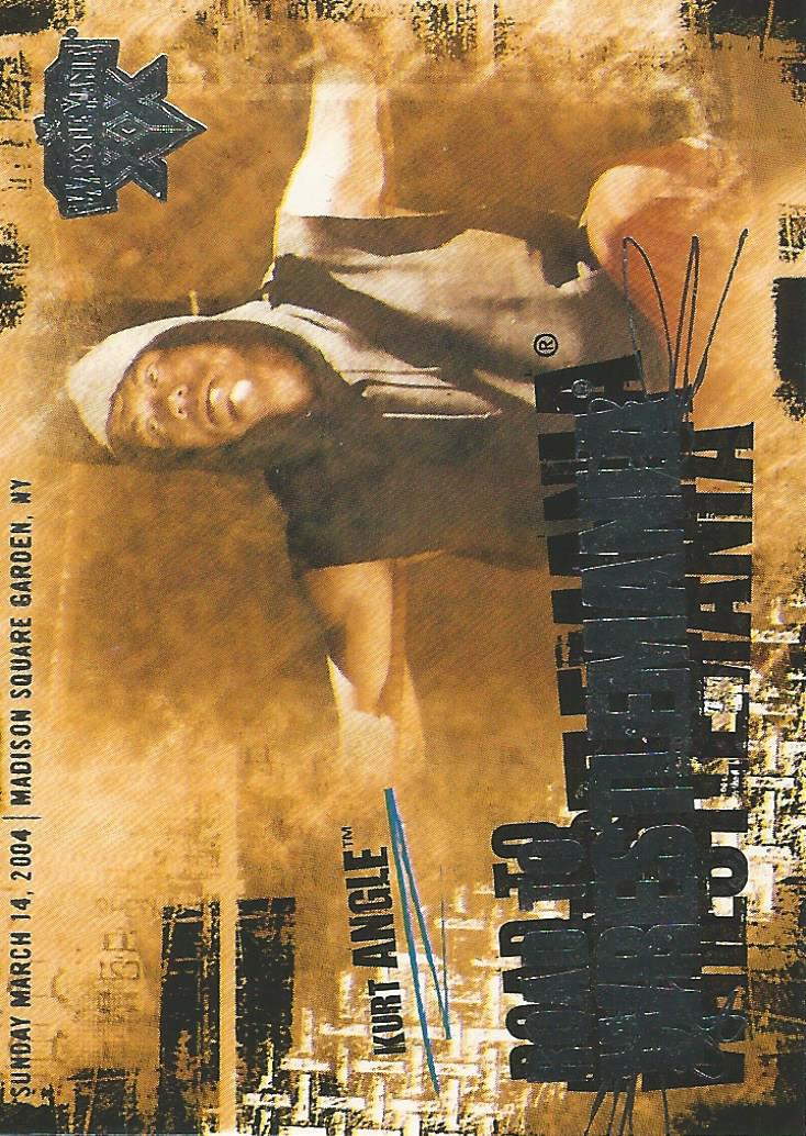 WWE Fleer Wrestlemania XX 2004 Kurt Angle RW 10 of 10 trading card PW Catalog