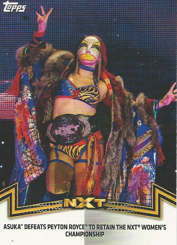 WWE Topps Women Division 2018 Asuka NXT-3 trading card PW Catalog