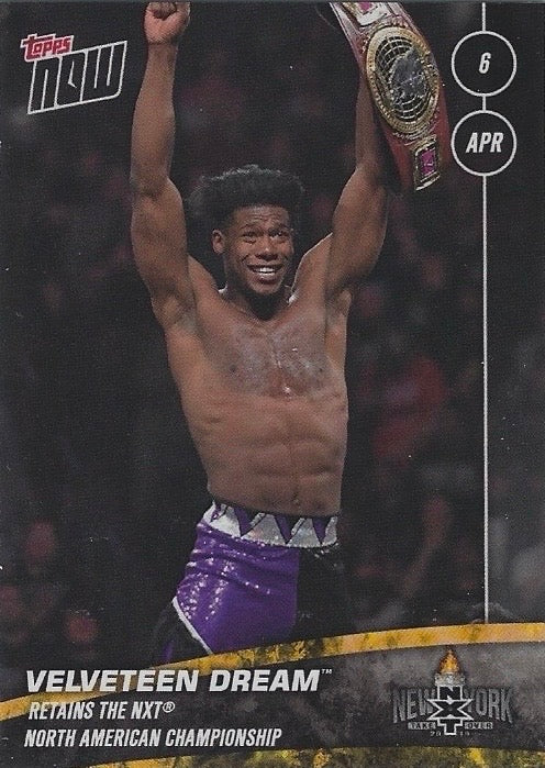 Velveteen Dream Retains the NXT North American Championship trading card PW Catalog