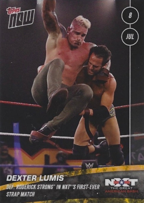 Dexter Lumis DEF. Roderick Strong in Nxt’s First-Ever Strap Match trading card PW Catalog