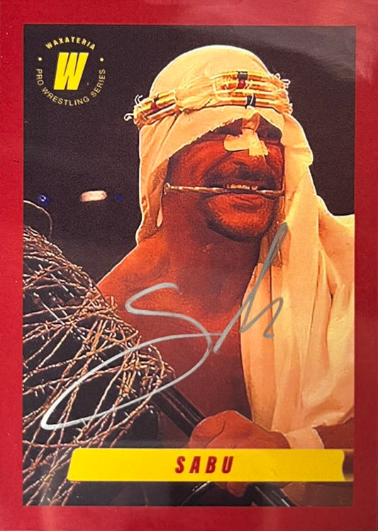Sabu trading card PW Catalog