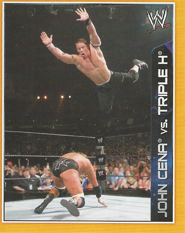 WWE Topps A-Z Sticker Collection 2014 John Cena vs Triple H #104