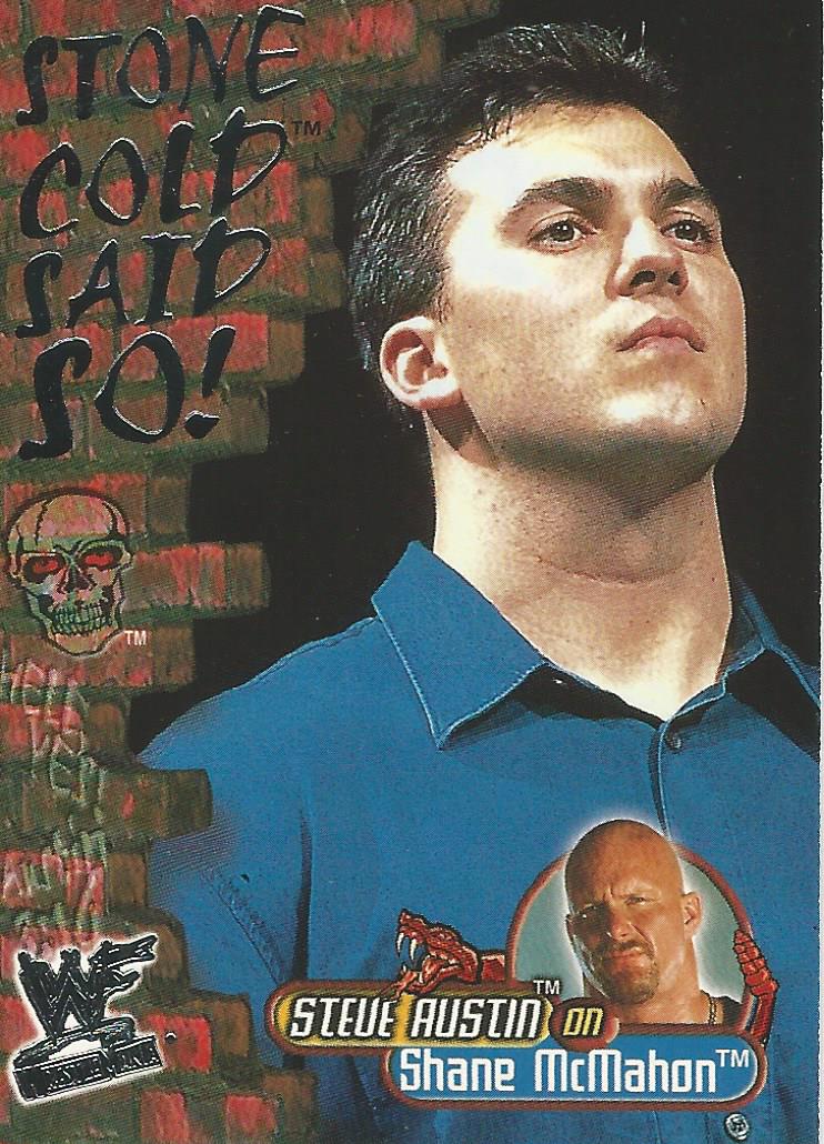 WWF Fleer Wrestlemania 2001 Shane McMahon 14 of 15 SC trading card PW Catalog