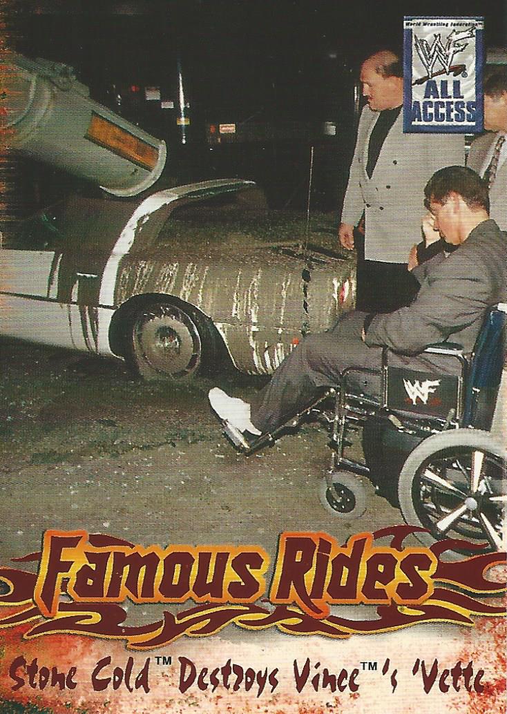 WWF Fleer All Access 2002 Famous Rides FR 5 of 12 trading card PW Catalog