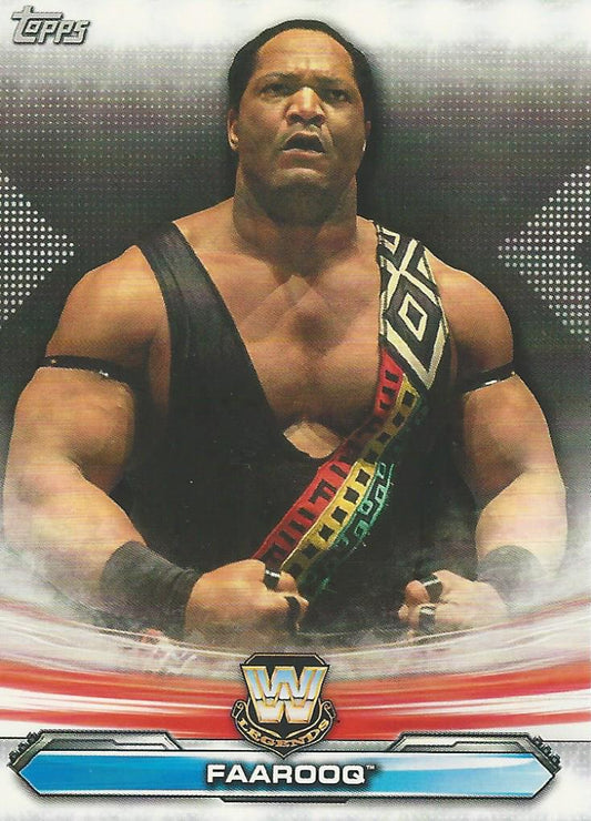 WWE Topps Raw 2019 Faarooq LR-4 trading card PW Catalog