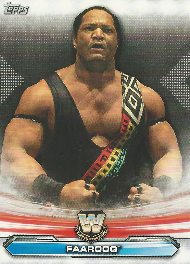 WWE Topps Raw 2019 Faarooq LR-4 trading card PW Catalog