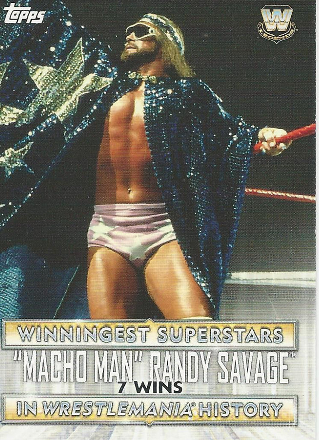 WWE Topps Road to Wrestlemania 2020 Macho Man Randy Savage WS-4 trading card PW Catalog