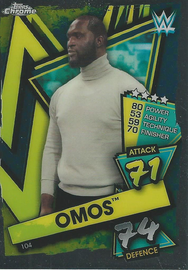 WWE Topps Slam Attax Chrome 2021 Omos #104