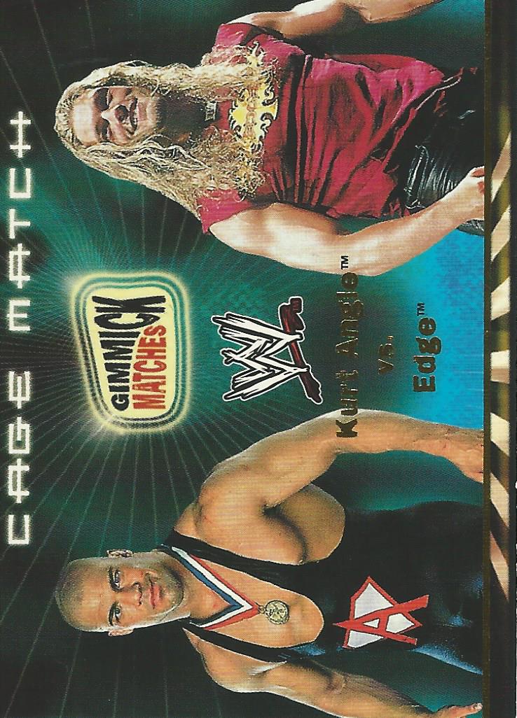 WWE Fleer Royal Rumble 2002 Edge vs Kurt Angle GM4 trading card PW Catalog