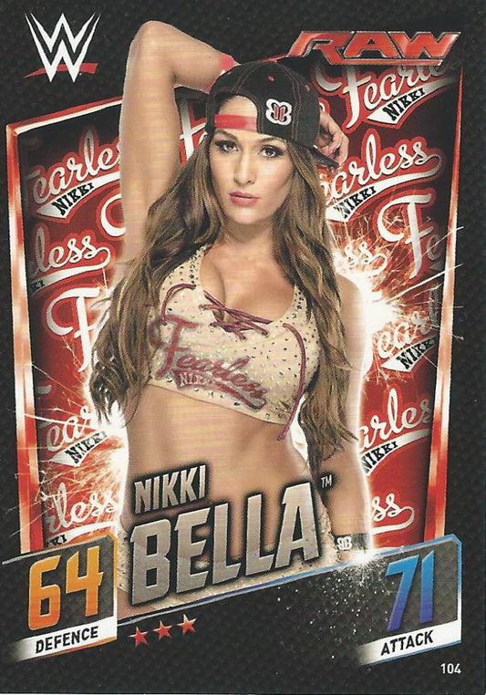 WWE Topps Slam Attax 2015 Then Now Forever Nikki Bella #104
