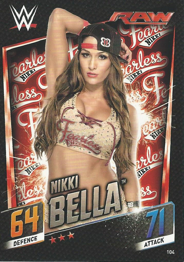 WWE Topps Slam Attax 2015 Then Now Forever Nikki Bella #104