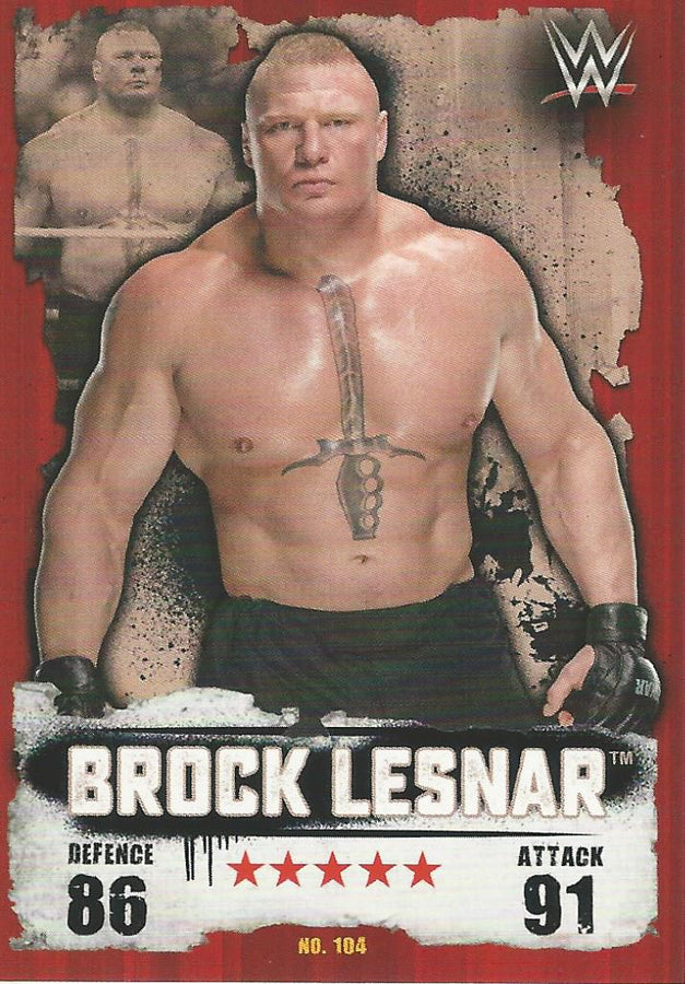 WWE Topps Slam Attax Takeover 2016 Brock Lesnar #104