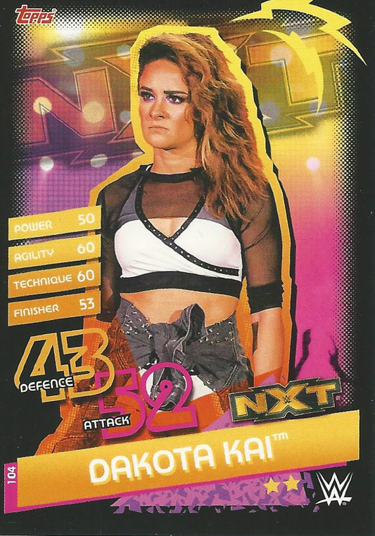 WWE Topps Slam Attax Reloaded 2020 Dakota Kai #104 NXT