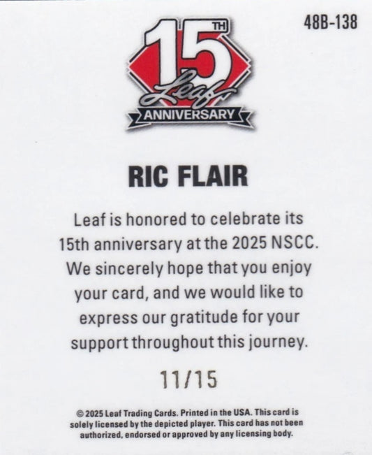 RIC Flair trading card PW Catalog