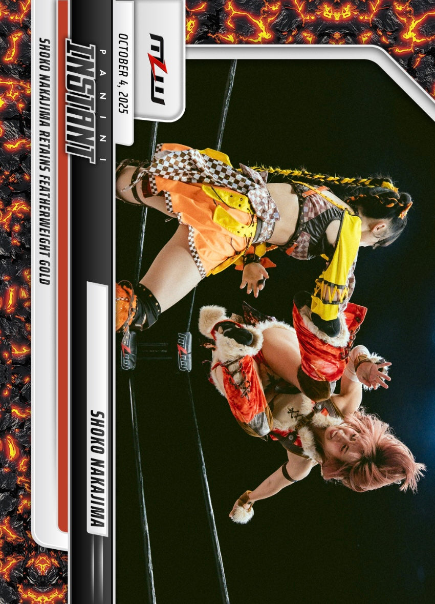 Shoko Nakajima – Shoko Nakajima Retains Featherweight Gold trading card PW Catalog