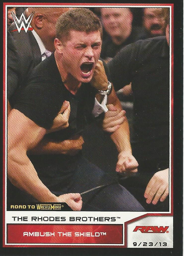 WWE Topps Road to Wrestlemania 2014 Cody Rhodes #45