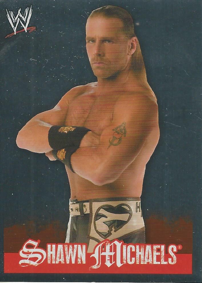 WWE Topps Rivals 2009 Stickers Shawn Michaels Foil #105
