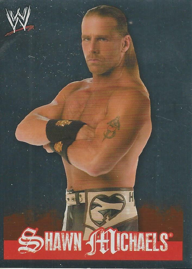 WWE Topps Rivals 2009 Stickers Shawn Michaels Foil #105