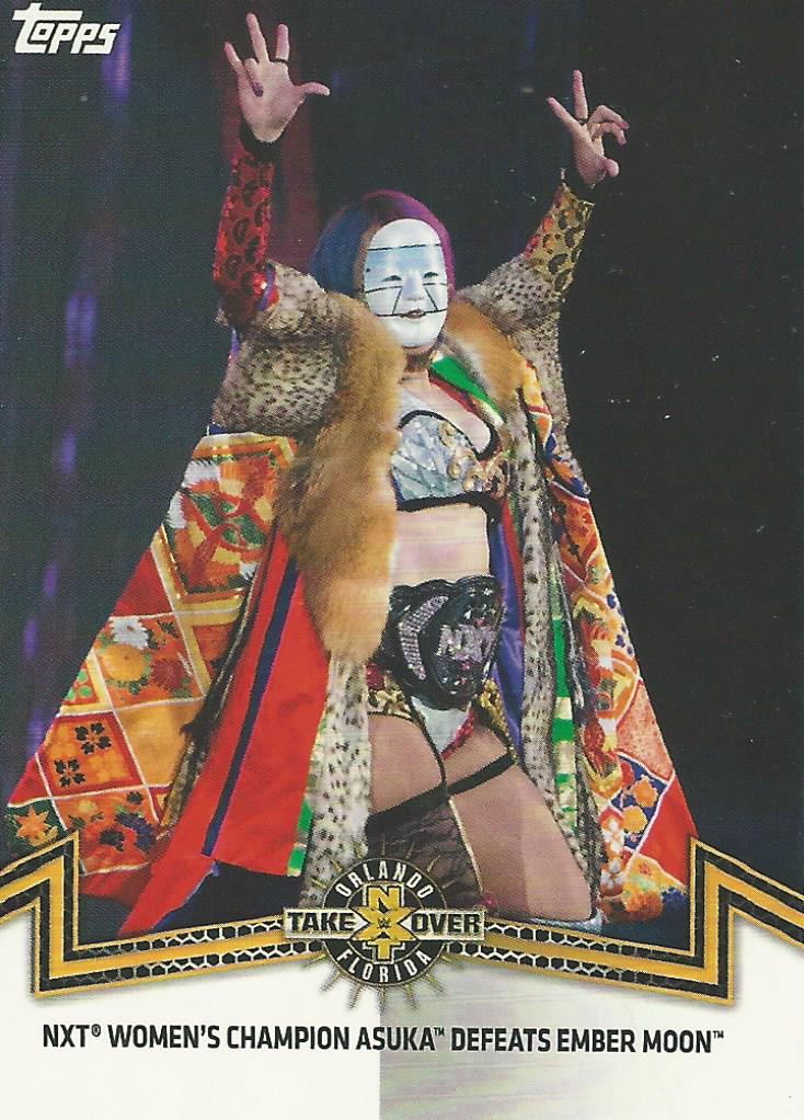 WWE Topps Women Division 2018 Asuka NXT-5 trading card PW Catalog