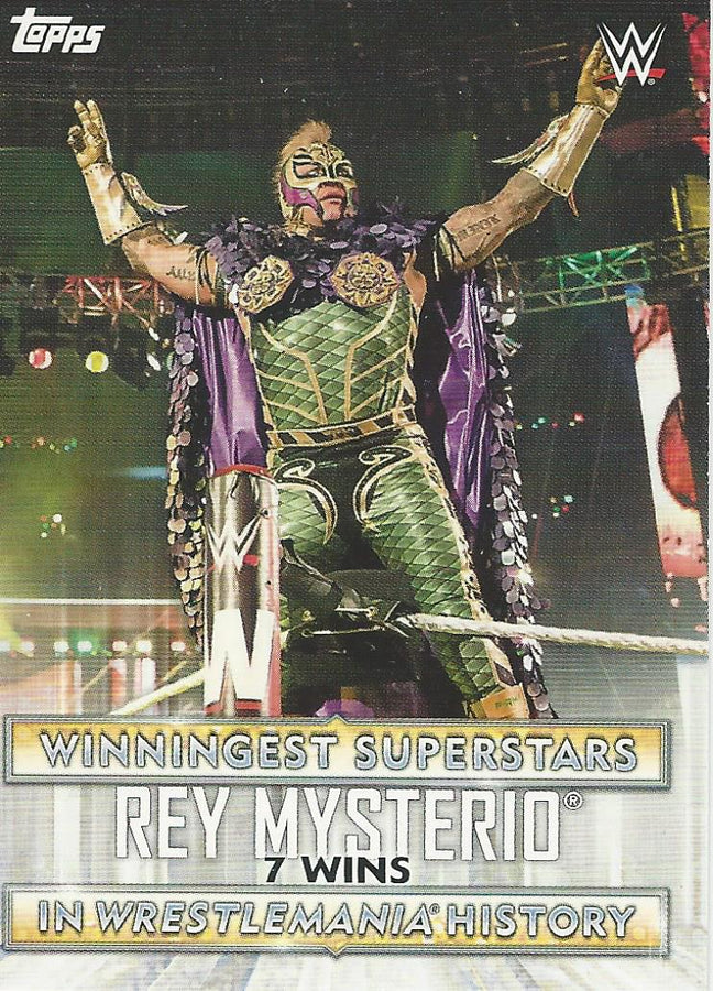 WWE Topps Road to Wrestlemania 2020 Rey Mysterio WS-5 trading card PW Catalog