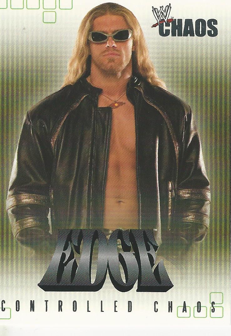 WWE Fleer Chaos 2004 Edge CC 7 of 15 trading card PW Catalog