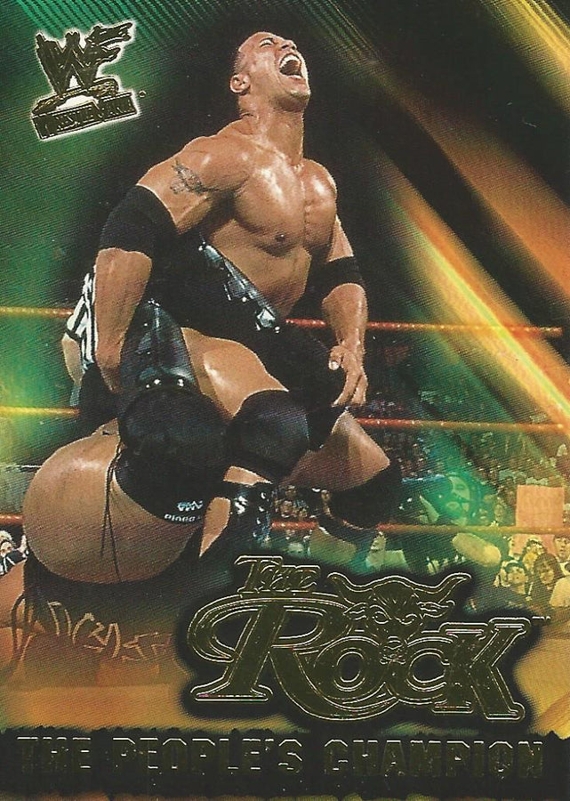 WWF Fleer Wrestlemania 2001 The Rock 1 of 15 PC trading card PW Catalog