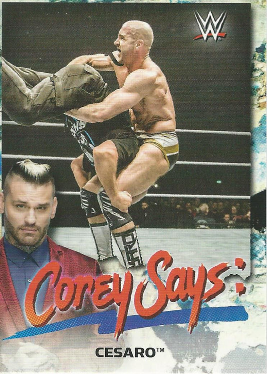WWE Topps Smackdown 2019 Cesaro CG-5 trading card PW Catalog
