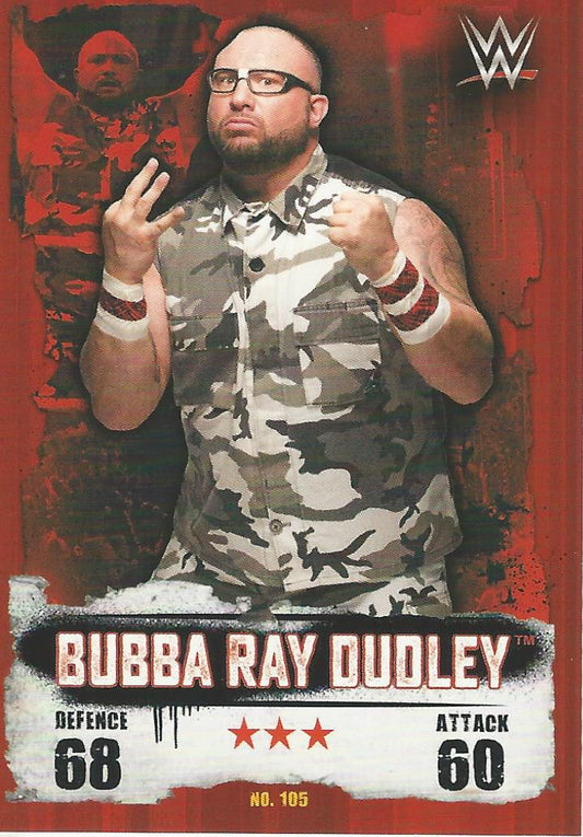 WWE Topps Slam Attax Takeover 2016 Bubba Ray Dudley #105