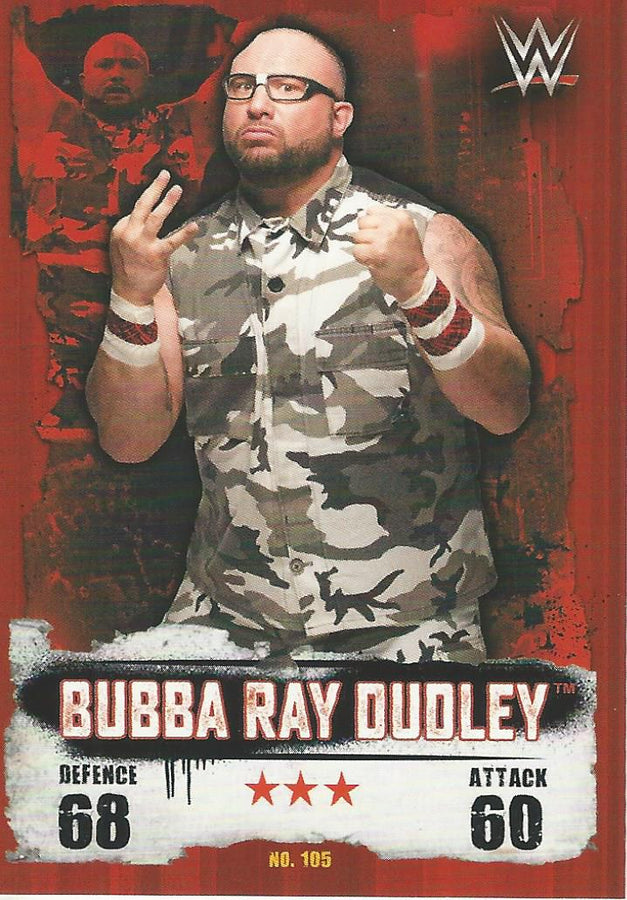 WWE Topps Slam Attax Takeover 2016 Bubba Ray Dudley #105