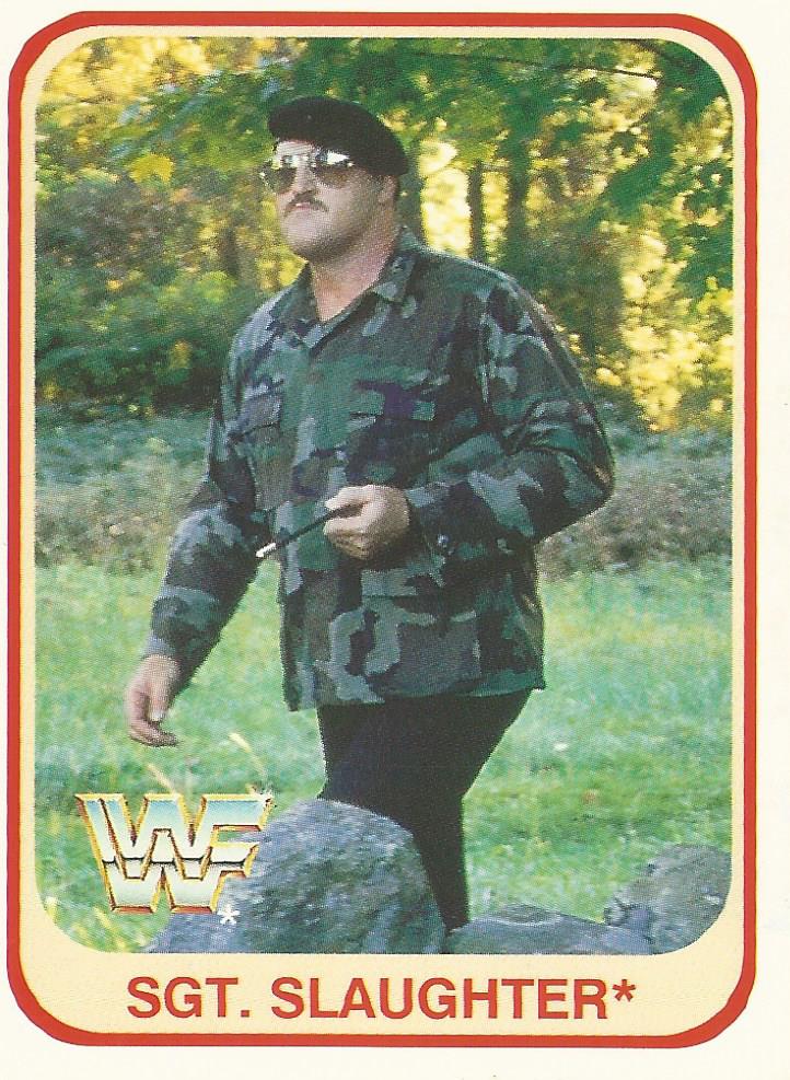WWF Merlin 1991 Sgt Slaughter #105