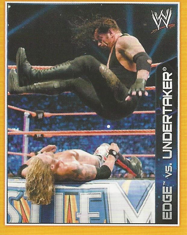 WWE Topps A-Z Sticker Collection 2014 Undertaker vs Edge #105